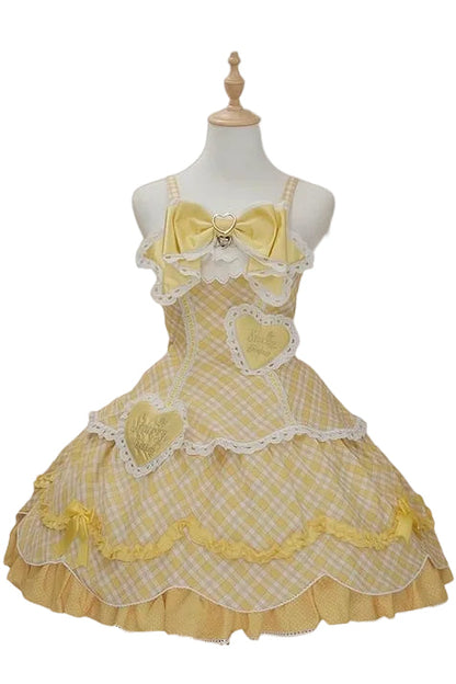 [pre-order Deadline: May 10] Blue/yellow/pink Sweetheart Lolita + Lace Ribbon Jks Dress + Bunny Ear Puff Sleeve Blouse + Bunny Ear Full Set + Cat Ear Full Set