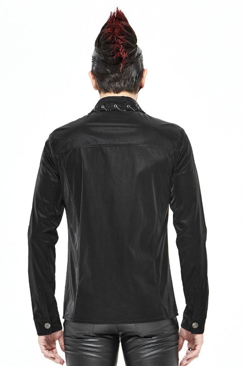 Black Rock Drawstring Punk Blouse