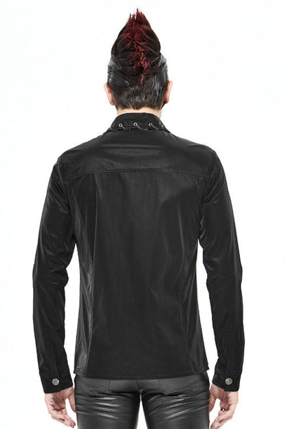 Black Rock Drawstring Punk Blouse