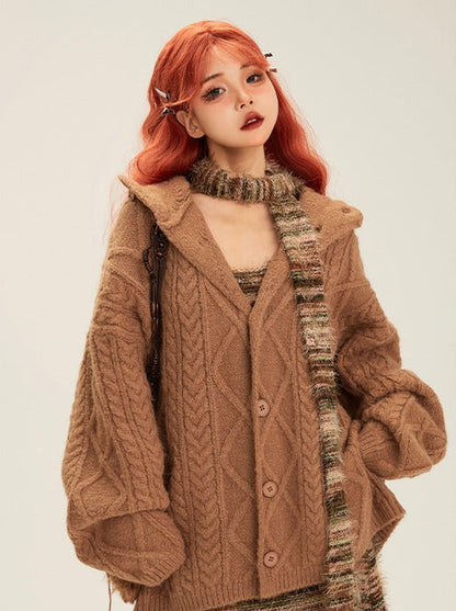 Contrast Color Striped Suspender Knit Dress