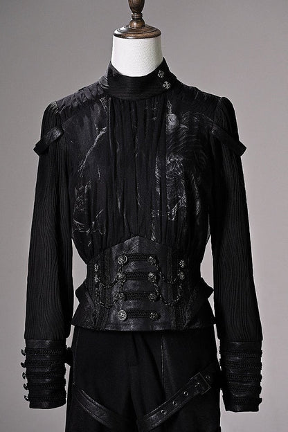 [pre-order Deadline: June 8] Phantom Knight Dark Gothic Prince Suit Full Set (jacket With Cape + Top + Pants)