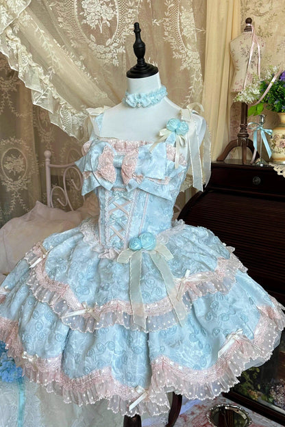[pre-order] Candy Color Dreamy Doll Lolita Dress + Hair Accessories