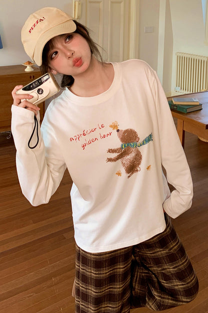 Sweet Bear Print Top