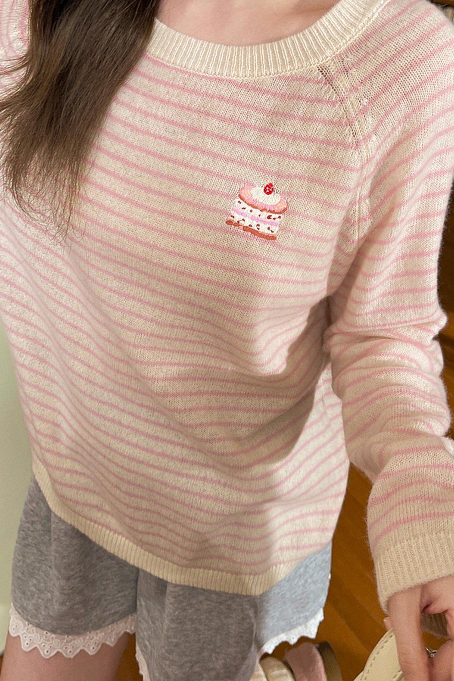 Sweet Cake Striped Top