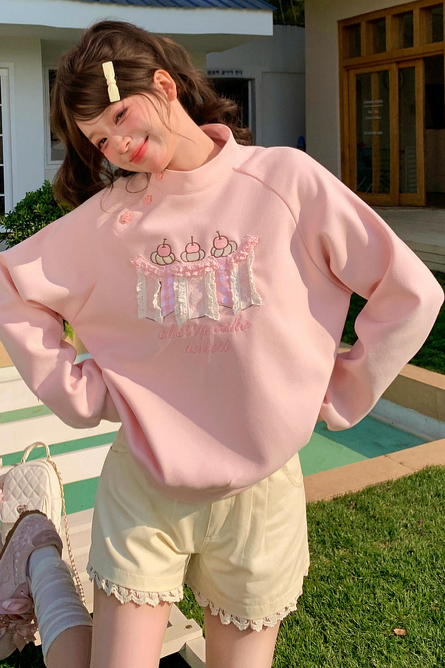 Sweet Forest Girl Loose Sweatshirt