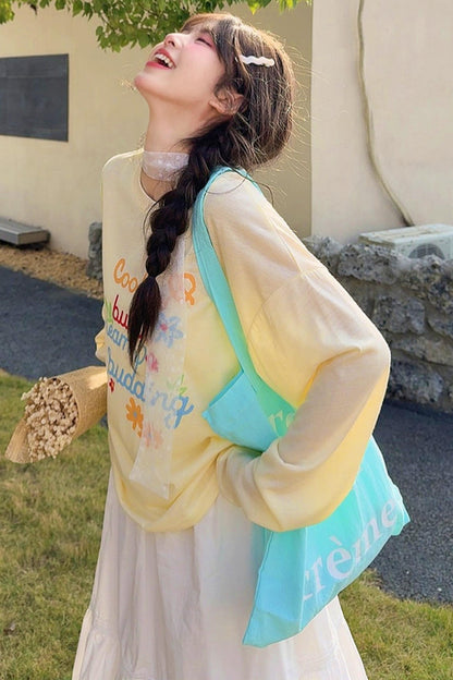 Mori Girl Round Neck Top