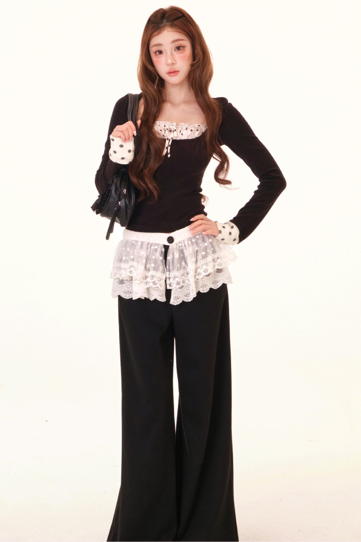 Dot Liner Top + Pants