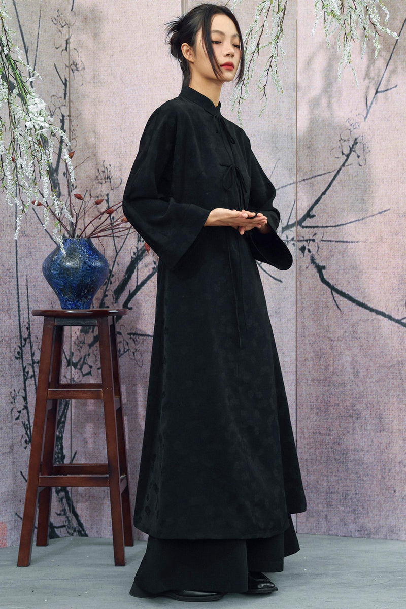 Jacquard Chinese-style Long Dress