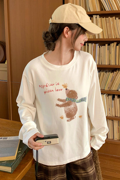 Sweet Bear Print Top