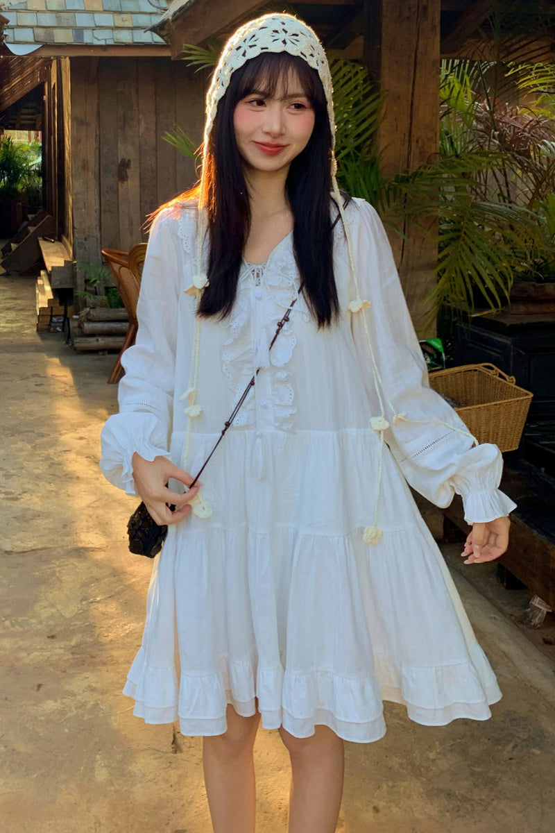 Lace Pure Sleeve Dress