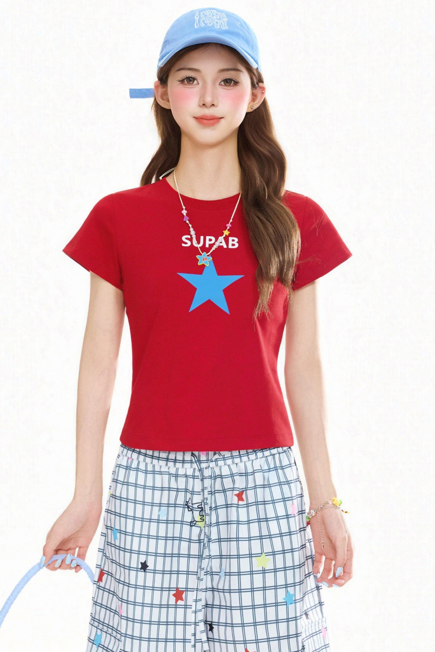 Retro Star Print Top