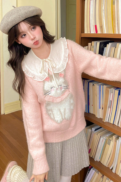 Sweet Bunny Knit Sweater