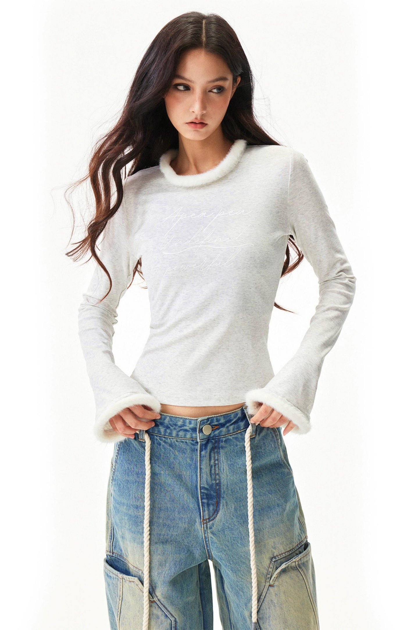 Pure White Slim Tops