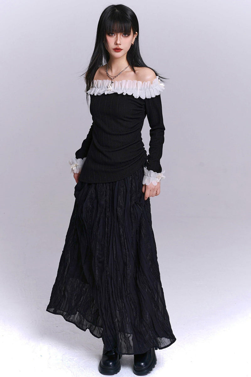 Sweet Dark Lee One Shoulder Top