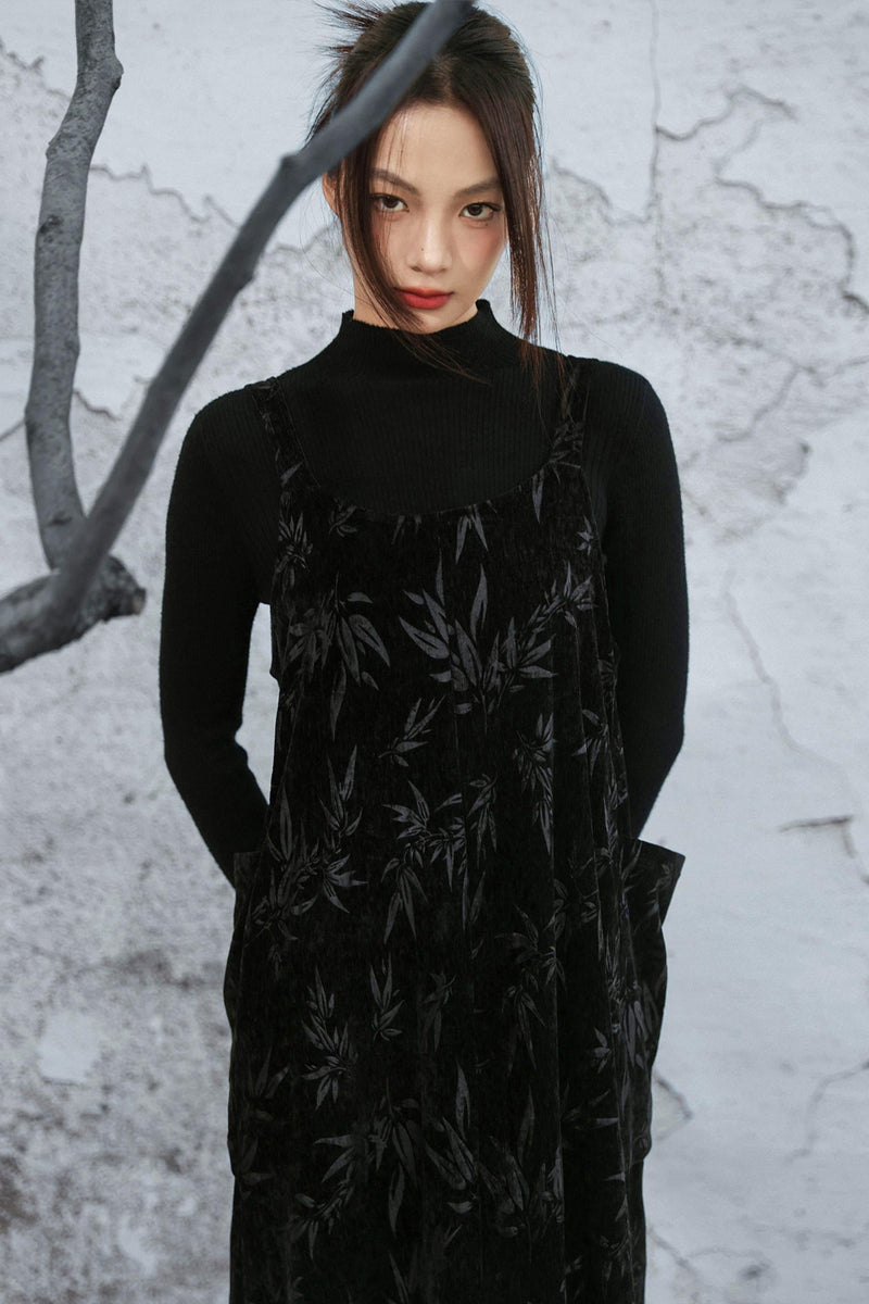 Chenille Dark Pattern Dress