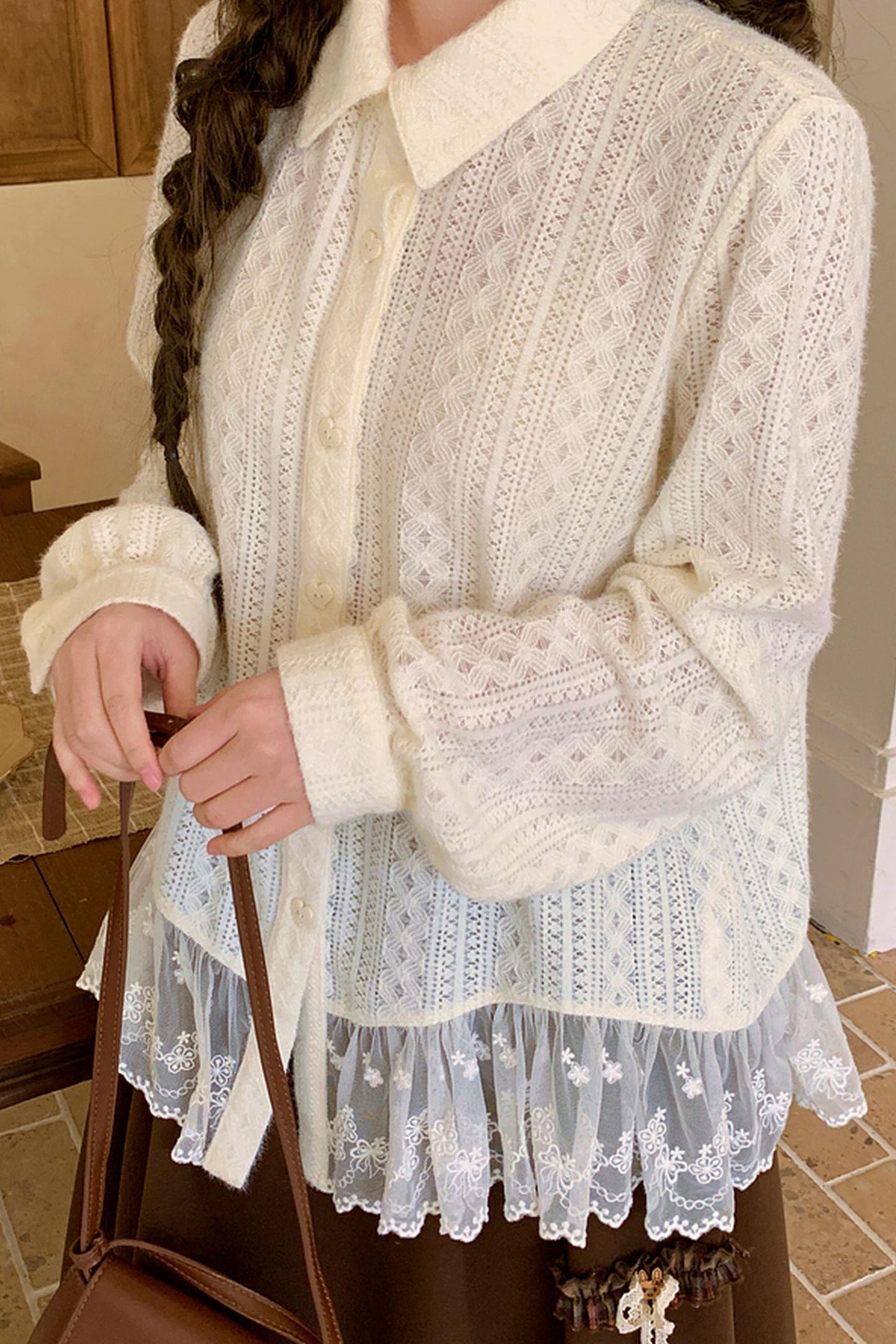 Lace Patchwork Blouse