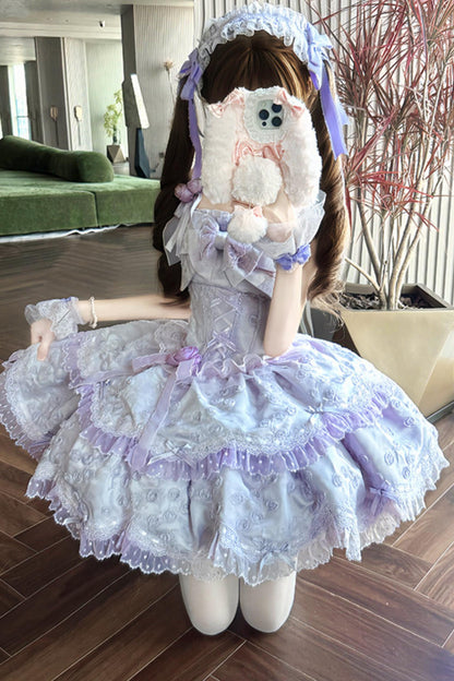 [pre-order] Candy Color Dreamy Doll Lolita Dress + Hair Accessories