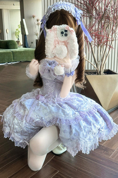 [pre-order] Candy Color Dreamy Doll Lolita Dress + Hair Accessories