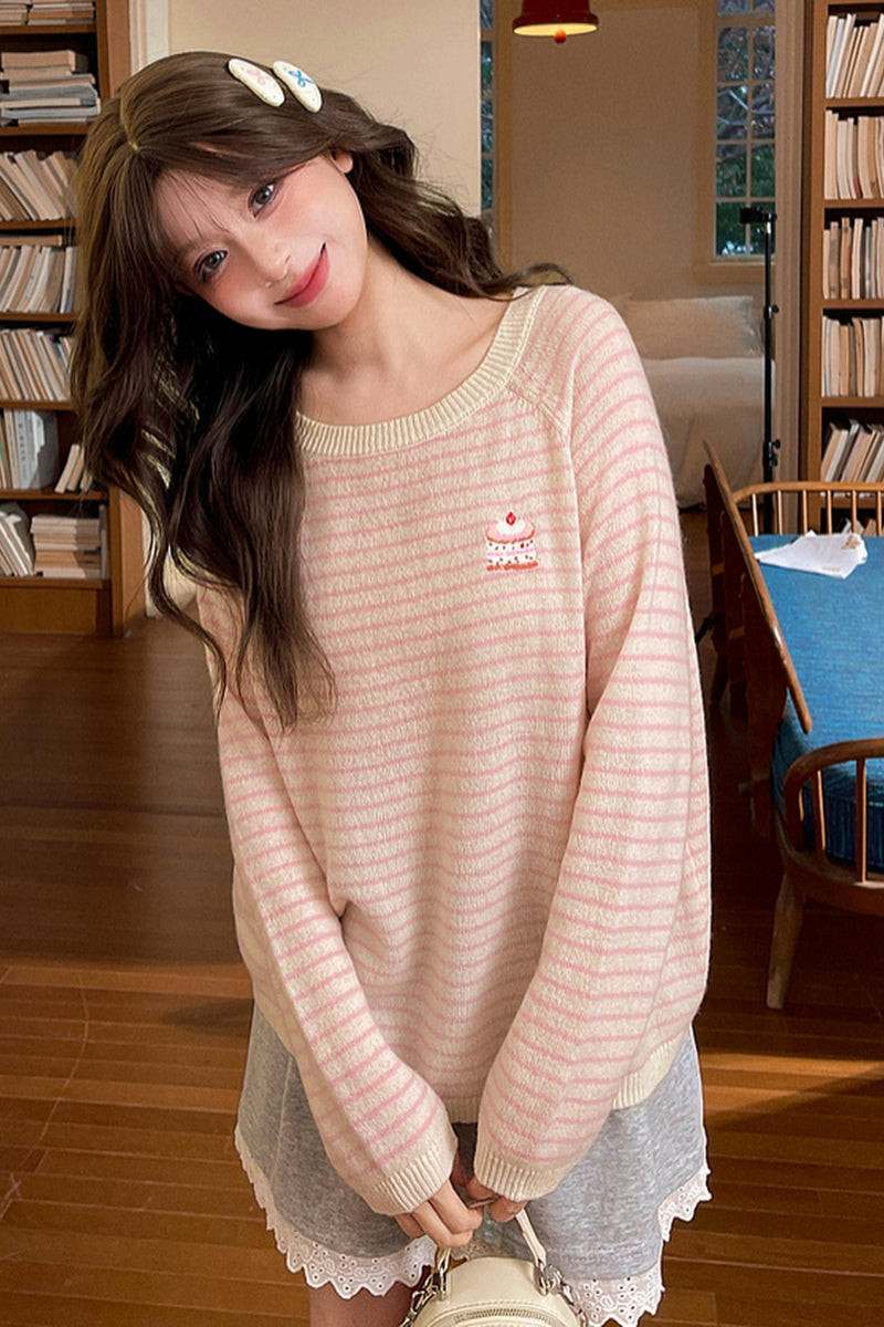 Sweet Cake Striped Top