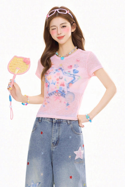Graffiti Slim Fit Top