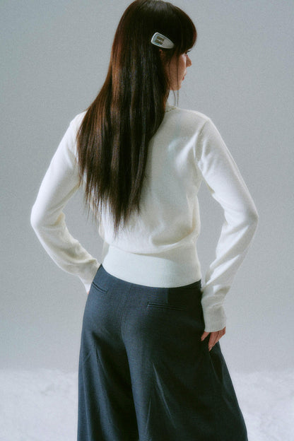 Crochet Crew Neck Top