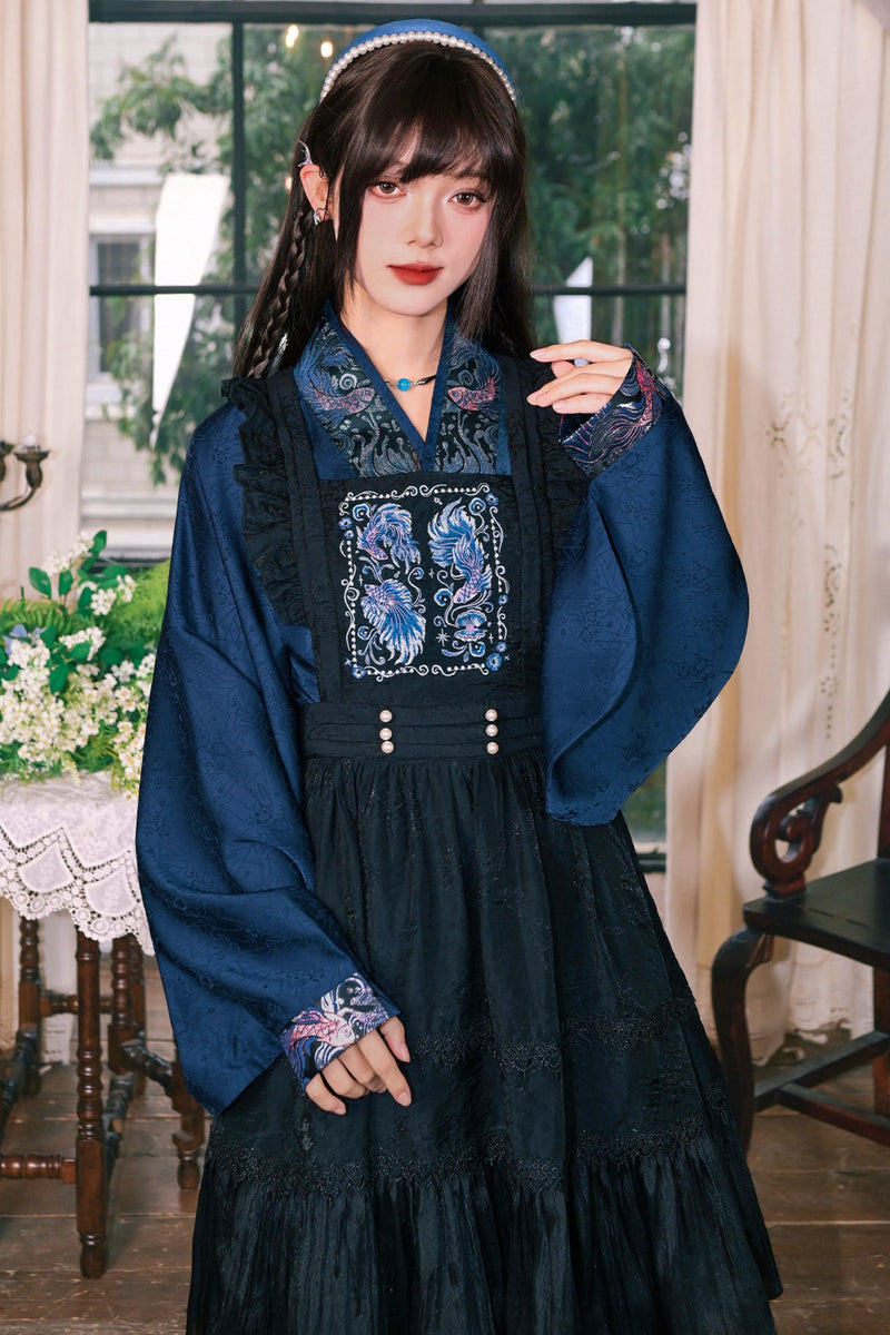 Gold Woven Hanfu Blouse