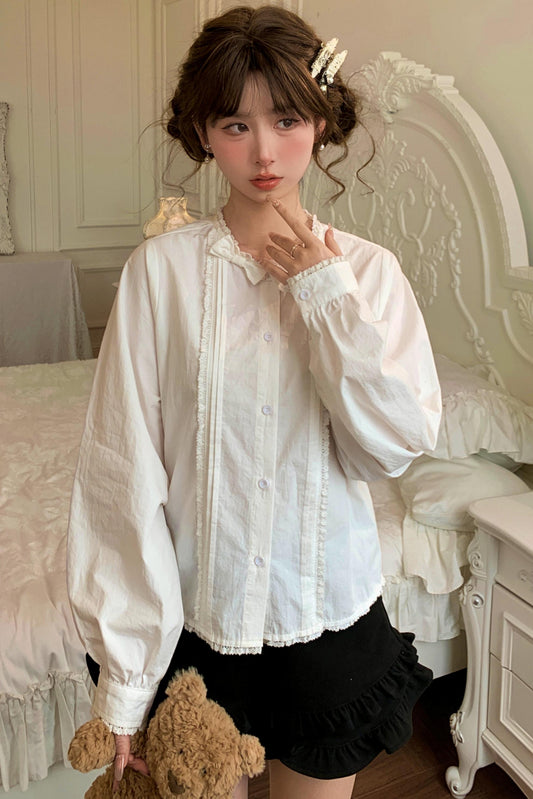 Pure White Lace Blouse