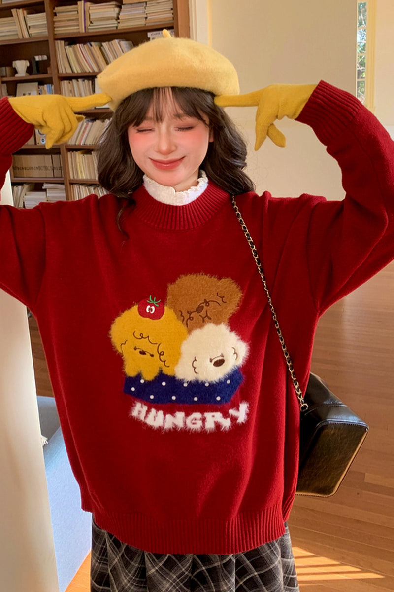 Puppy Knit Sweater