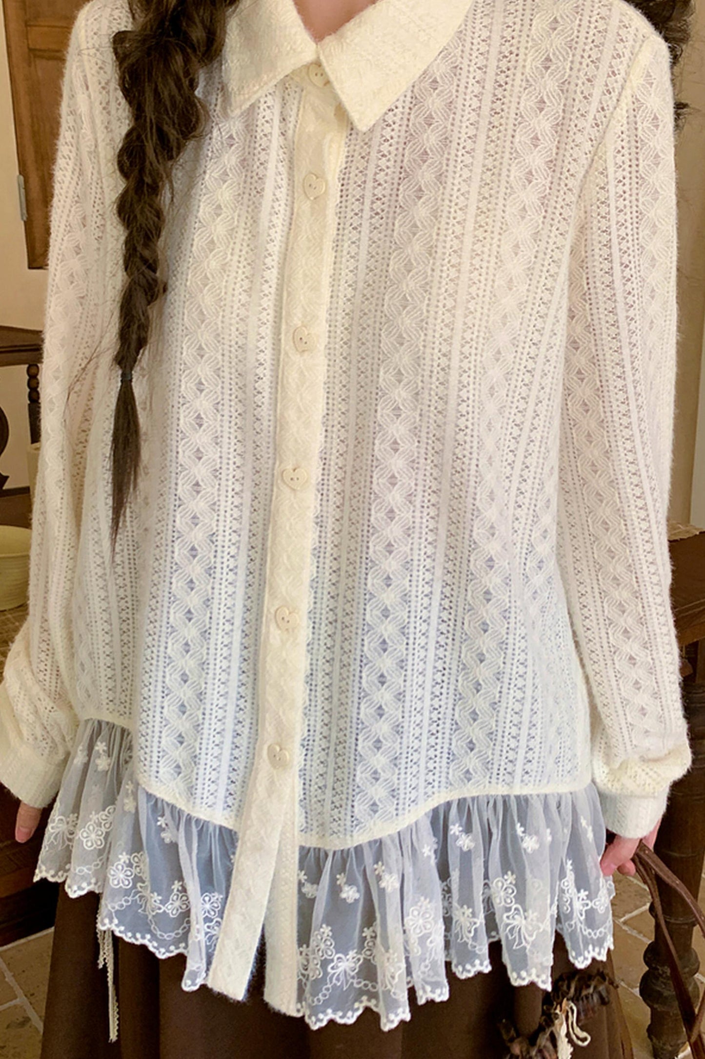 Lace Patchwork Blouse