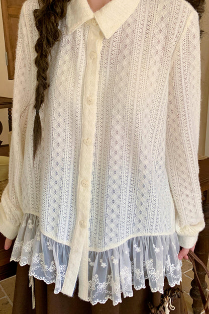 Lace Patchwork Blouse