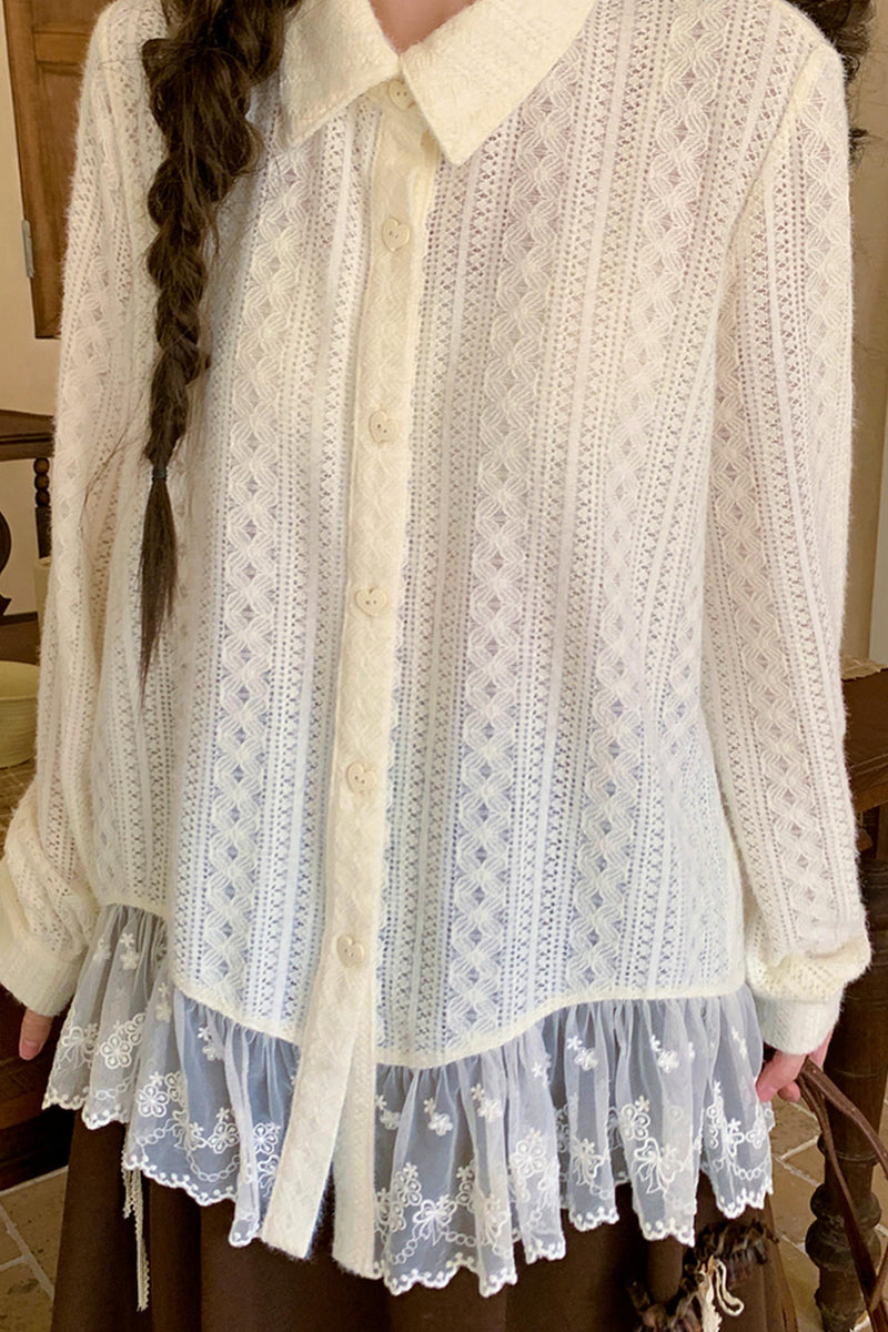 Lace Patchwork Blouse