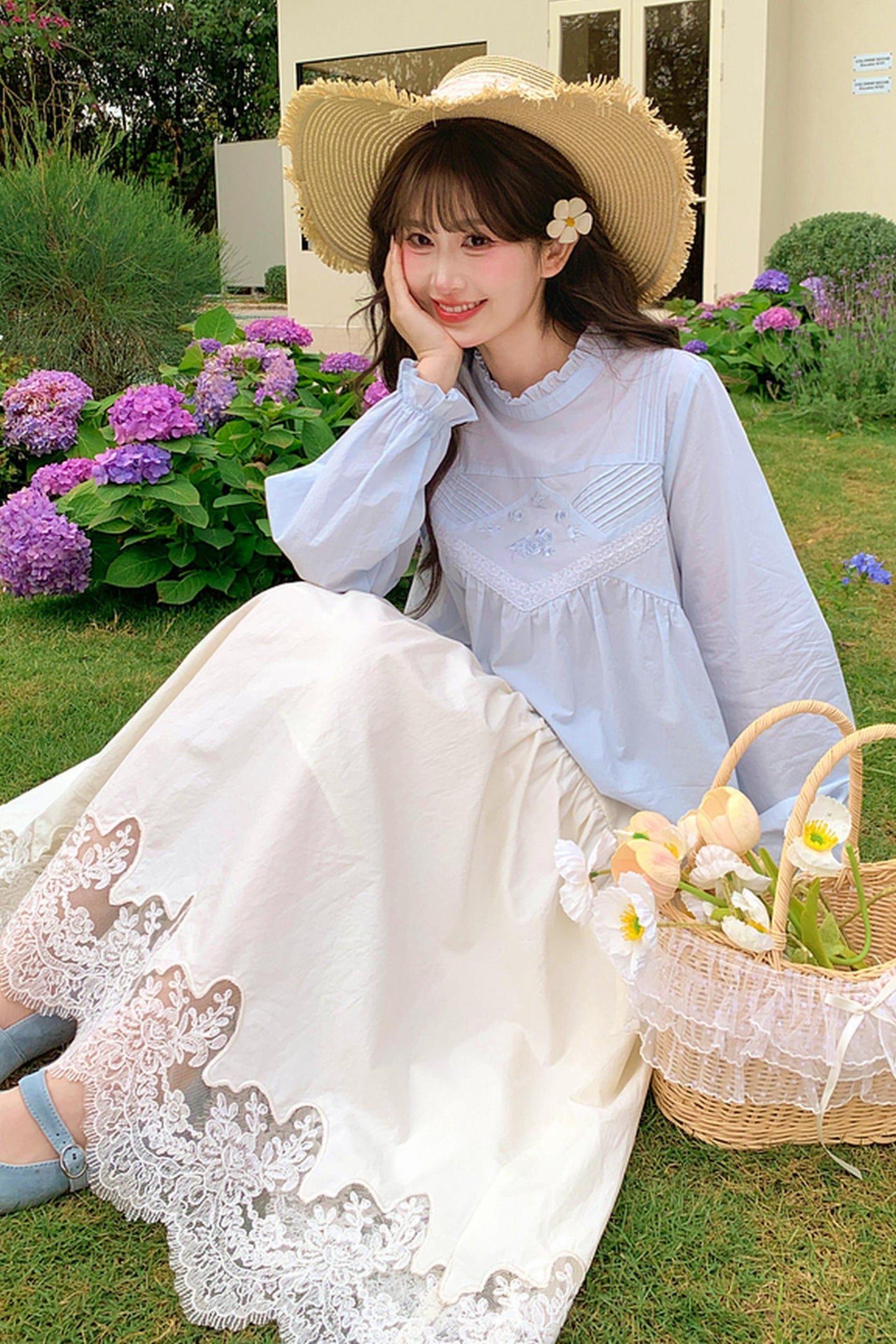 Ice Lace Patchwork Blouse
