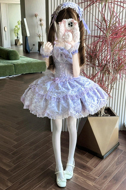 [pre-order] Candy Color Dreamy Doll Lolita Dress + Hair Accessories