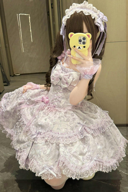 [pre-order] Candy Color Dreamy Doll Lolita Dress + Hair Accessories