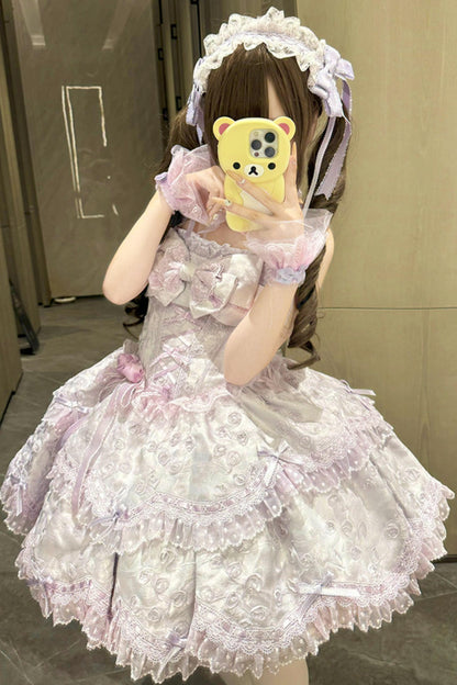 [pre-order] Candy Color Dreamy Doll Lolita Dress + Hair Accessories
