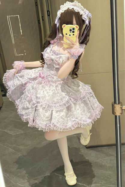 [pre-order] Candy Color Dreamy Doll Lolita Dress + Hair Accessories