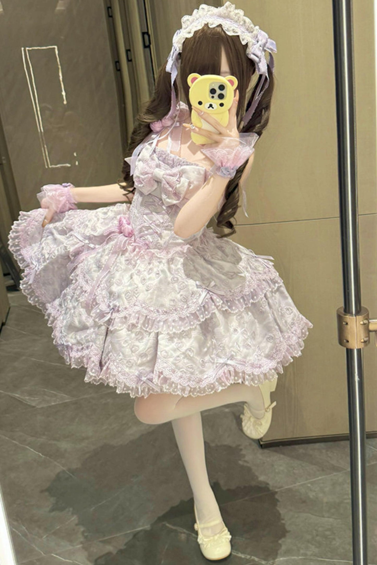 [pre-order] Candy Color Dreamy Doll Lolita Dress + Hair Accessories