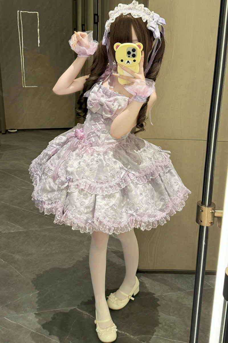 [pre-order] Candy Color Dreamy Doll Lolita Dress + Hair Accessories