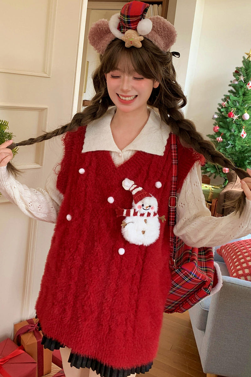 Sweet Winter Knit Vest + Sweater