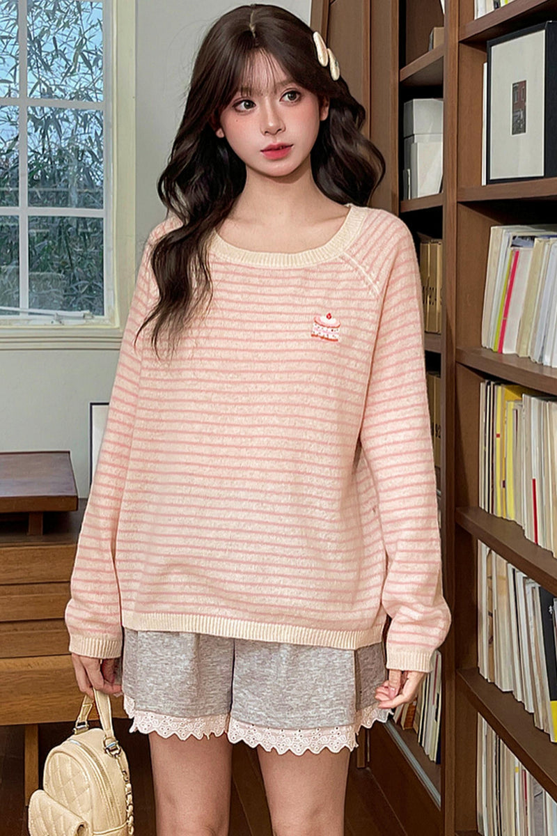 Sweet Cake Striped Top