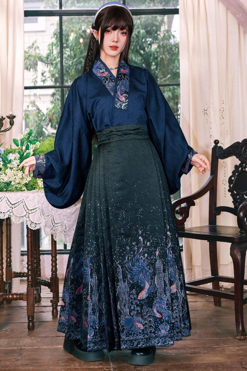 Gold Woven Hanfu Blouse