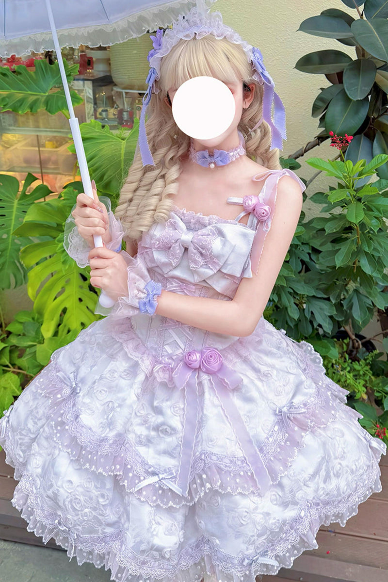 [pre-order] Candy Color Dreamy Doll Lolita Dress + Hair Accessories