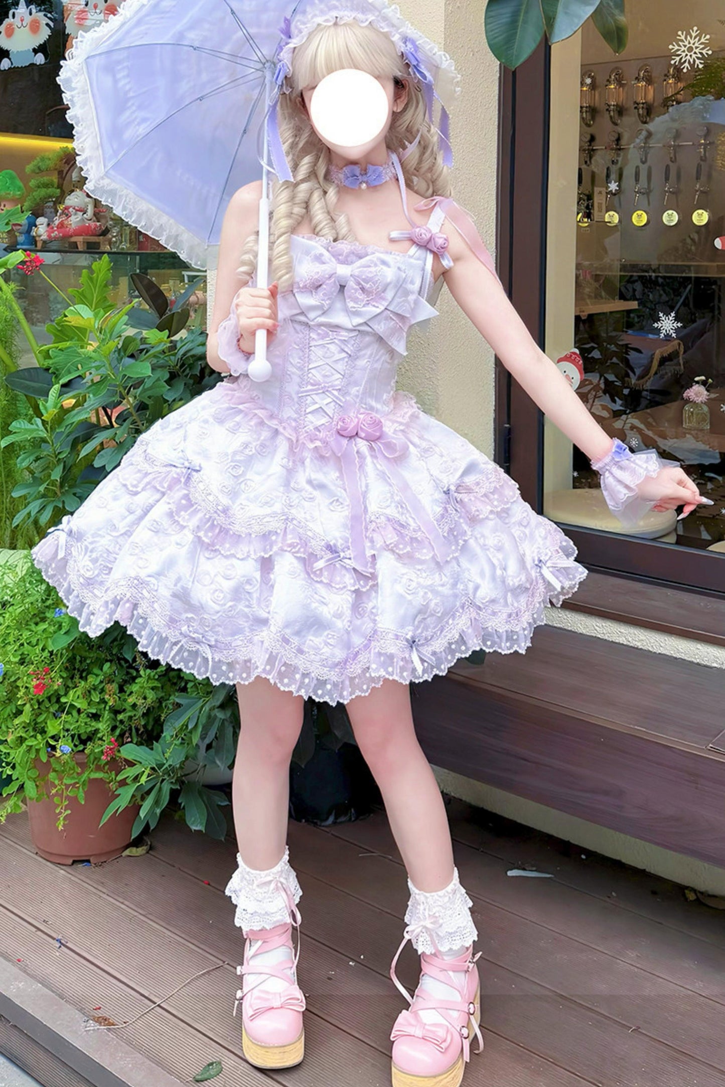 [pre-order] Candy Color Dreamy Doll Lolita Dress + Hair Accessories