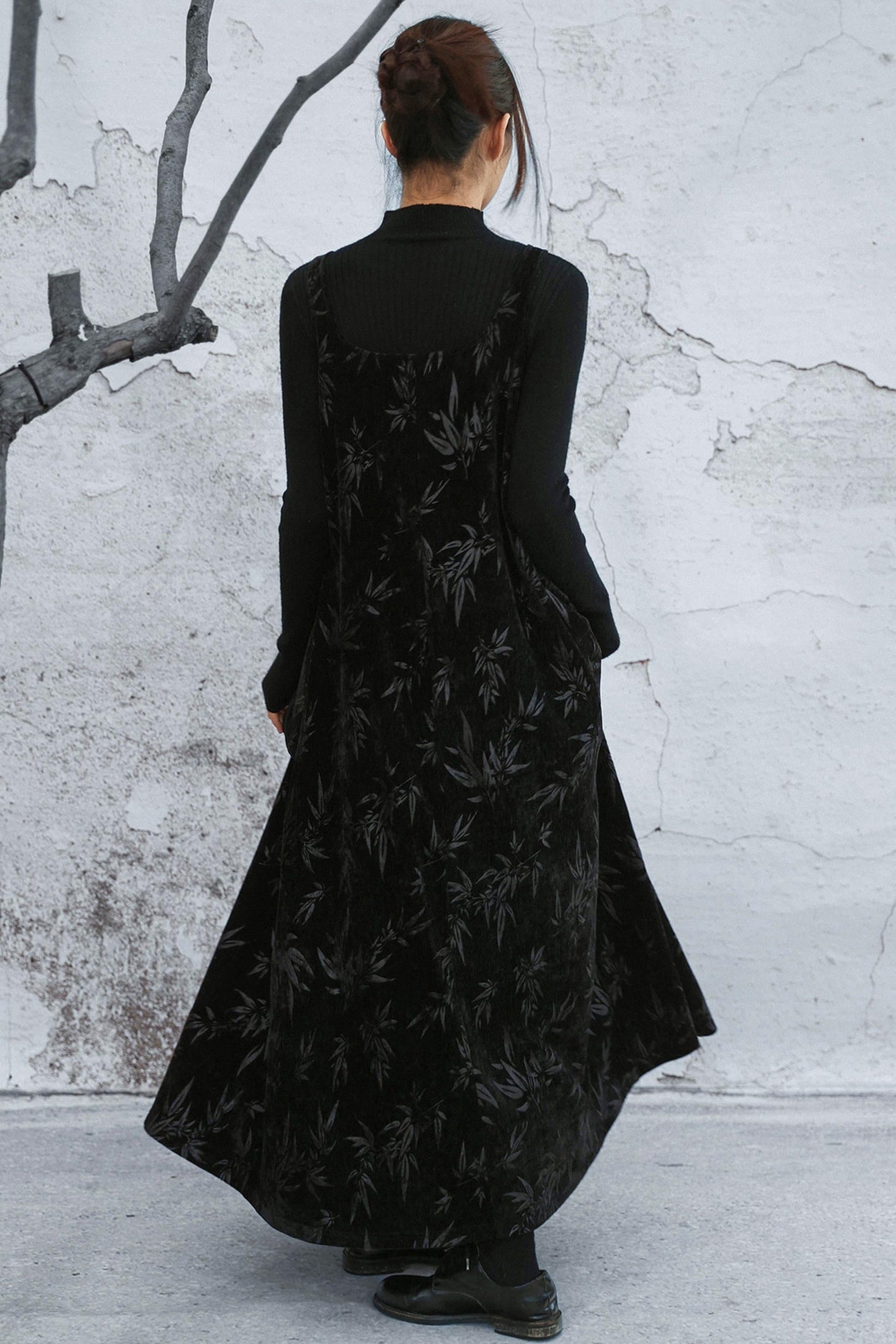Chenille Dark Pattern Dress