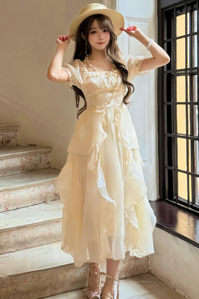 French Ruffle Princess Dress