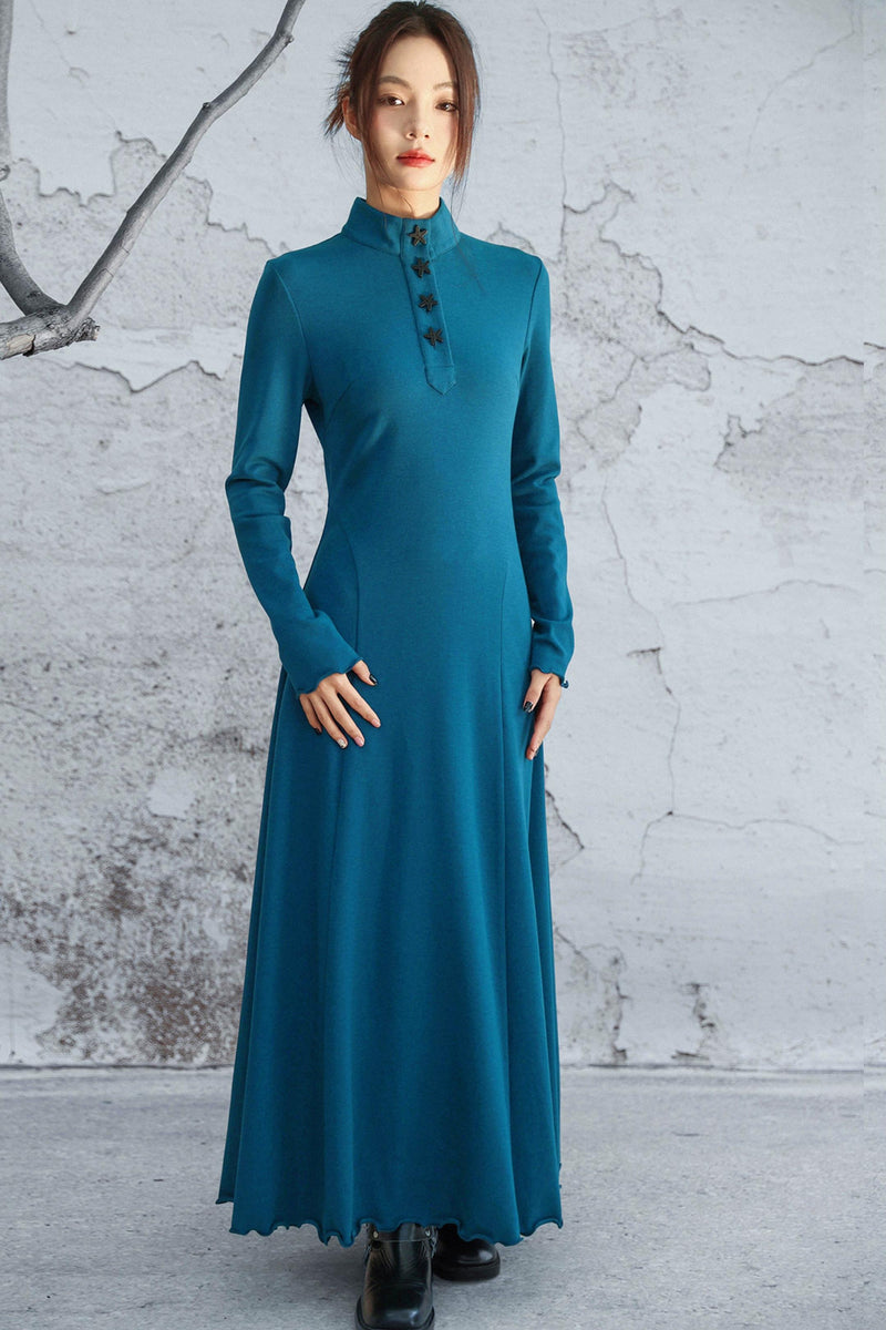 Blue Mode Chinese-style Dress