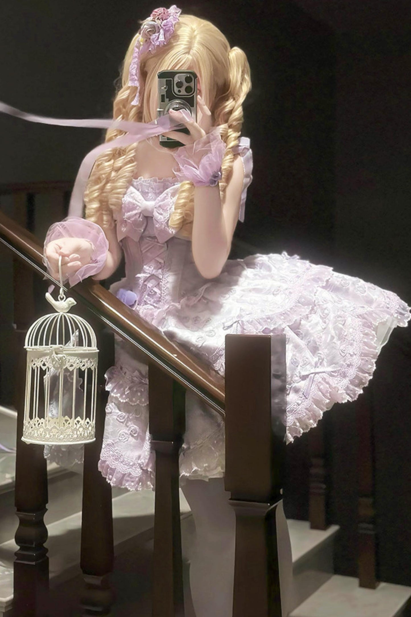 [pre-order] Candy Color Dreamy Doll Lolita Dress + Hair Accessories