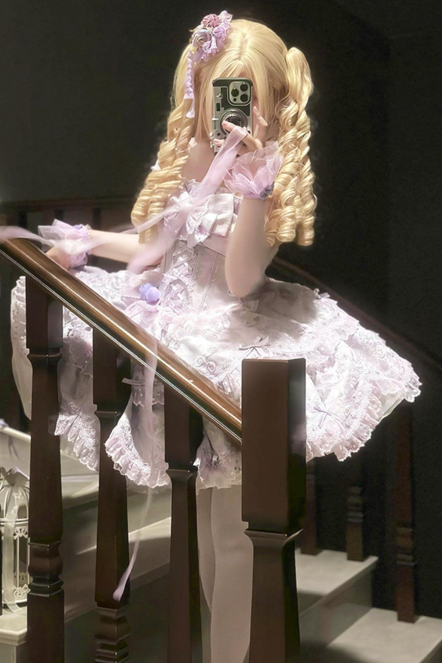 [pre-order] Candy Color Dreamy Doll Lolita Dress + Hair Accessories