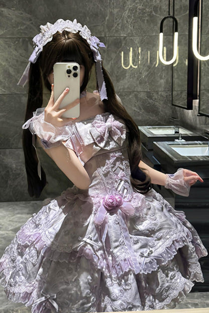 [pre-order] Candy Color Dreamy Doll Lolita Dress + Hair Accessories