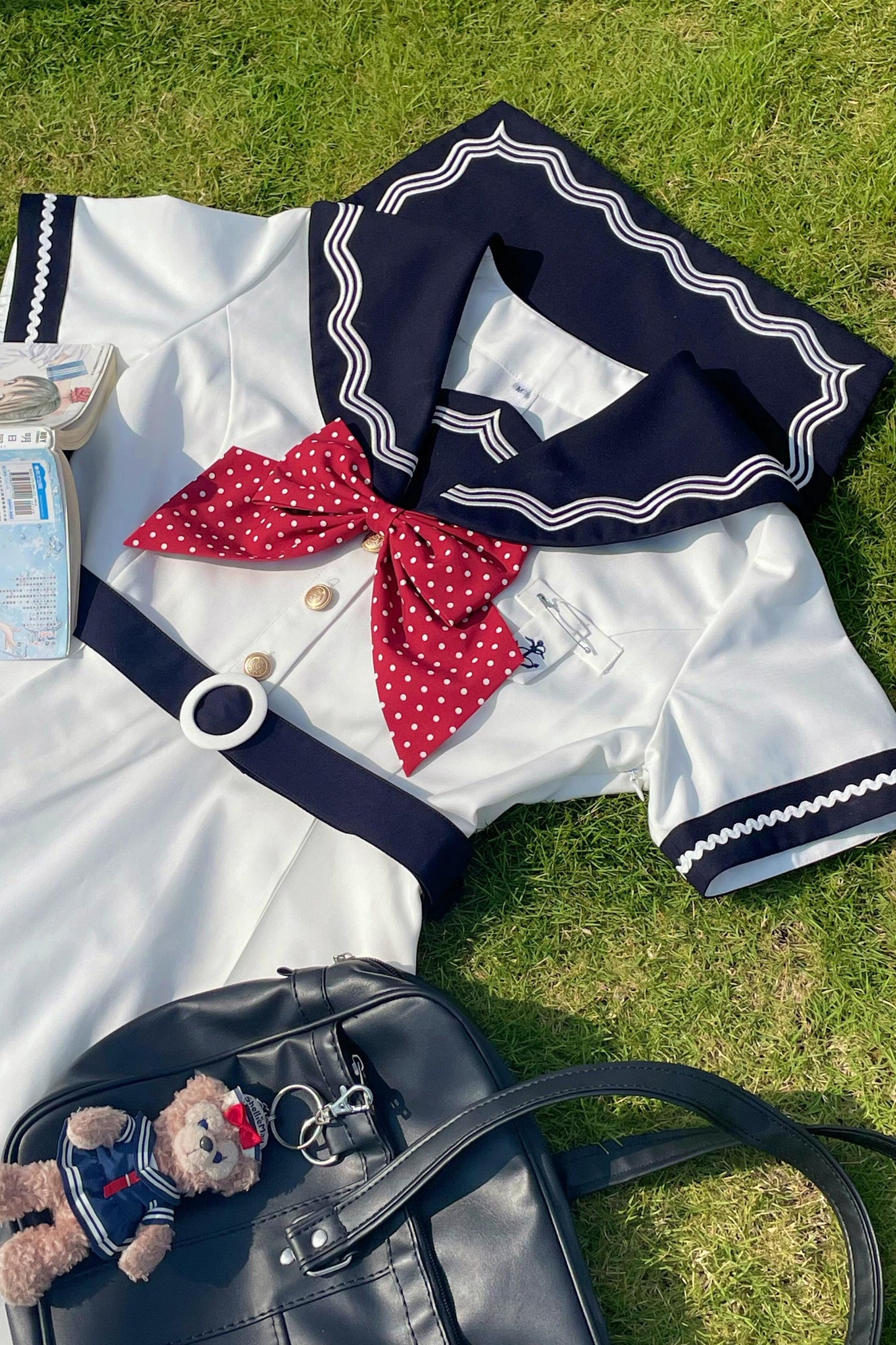 Summer Sea Sailor Dress + Ribbon Accessory